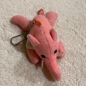 Vintage Pink elephant key chain